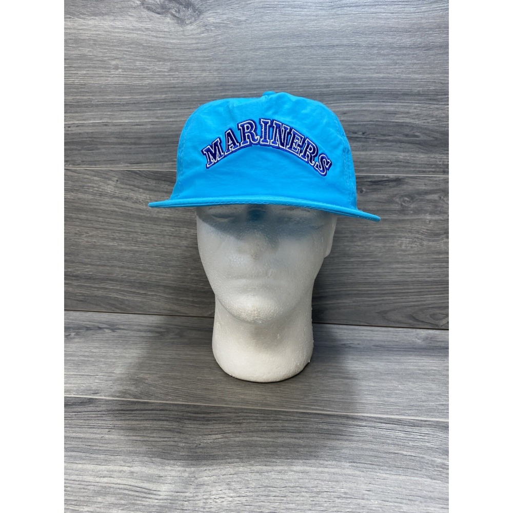 Seattle Mariners SGA 1990's Night Neon Blue Cap Hat Snapback Retro
